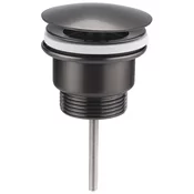Free flow washbasin waste 5/4, big plug, 10-55mm, gun metal - Kovinska pištola - Sapho - 24 - Medeninasti - 5/4 - 14