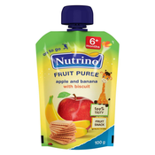 Nutrino jabolko in banana s piškotom, 100g