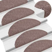 vidaXL vidaXL Samolepilne preproge za stopnice 10 kosov krem 56x17x3 cm, (20753544)