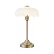 Markslöjd 109179 - Stolna lampa KURAGE 1xE27/60W/230V mesing/bijela