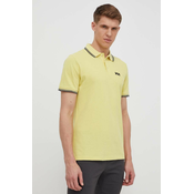 Pamucna polo majica Helly Hansen boja: žuta, bez uzorka