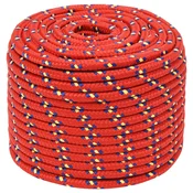 vidaXL Večnamenska uporabna vrv 12 mm 100 m Rdeča PP