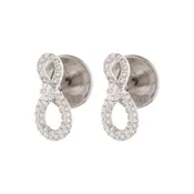 Swarovski Uhani srebrna/transparentna