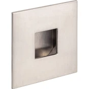 Utopni ročaj Geometric, kvadraten 73x73, utopna mera o 45 mm, c.l.,videz inoxa