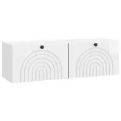 TV ormar za zid Zidne Bijela visokog sjaja 98 x 31 x 30 cm