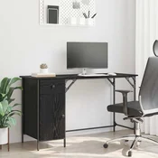 Racunalni stol Crni hrast 131 x 48 x 75 cm Konstruirano drvo