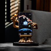 Numskull Nosilec za telefon z brezžičnim polnilnikom Power Idolz by Numskull ET VHS - združljiv z napravami, ki podpirajo Qi, hiter Qi - uradno blago ET, (20850588)