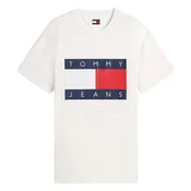 Tommy Jeans Majica  temno modra / rdeča / bela / off-bela