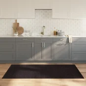 vidaXL Preproga pravokotna temno rjava 100x200 cm bambus