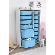 HANAH HOME Višenamenska polica Rine 2D4K8U White Blue v2