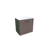 Element z vrati za modularno letno kuhinjo (90x63x92 cm, nerjaveče jeklo, lesni dekor)