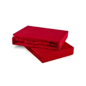Posteljna rjuha rdeča jersey EMI, Ponjava 180x200