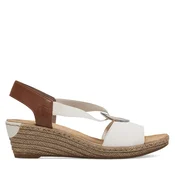 Sandali Rieker 624H6-81 Bela