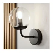 Brilagi - Zidna lampa MALIVA 1xE14/15W/230V crna/prozirna
