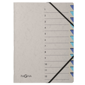 PAGNA Organizator mapa PAGNA, Easy Grey, A4, 12 predelkov, siva/modra, (21651885)