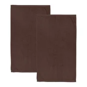 Rjave hitro sušeče frotirne bombažne brisače v kompletu 2 ks 90x140 cm Quick Dry – Catherine Lansfield