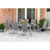 Gardenson Vrtni Set Amalfi, 9-delni, Raztegljiva Miza