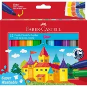 Faber-Castell: Pralni 12-delni set debelih flomastrov