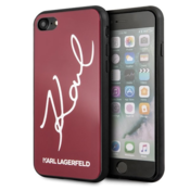 Karl Lagerfeld  iPhone 7/8 red hard case Signature Glitter (KLHCI8DLKSRE)