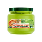 Krepilna maska za šibke lase Fructis Vitamin C & Strength Biotin Hair Bomb (Ultra Strengthening Mask) 320 ml