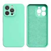Silikonska ovitek Hurtel za iPhone 14 Plus, mint zelena
