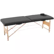 Homestar Masažna miza 3 cona zložljiva 186x60x58-81 cm črna