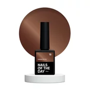 NAILSOFTHEDAY Korean cat eye 15 - svetlo rjav hibridni lak za nohte z učinkom cat eye, 10 ml