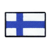 shumee Našitek zastave Finske - velik - Prišiven - Vezen našitek/značka/emblem