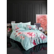 Aberto Design Set Double posteljine 482, 200x220cm, Tirkizna