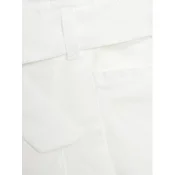 United Colors Of Benetton Kratke hlače iz tkanine 4BE7C902D Bela Relaxed Fit