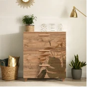 Hanah Home Commode Leva Gravis Forest 80x95x43cm Bež