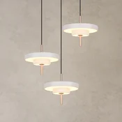 Trio Lighting LED viseča svetilka Keaton, svetlo siva, O 45 cm, kovina, CCT 3-flg. - Dnevna soba/jedilnica - svetlo siva, bela