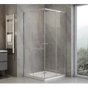 AQUALINE AGGA Elegantna Kvadratna Tuš Kabina 700x700mm s Prozornim Steklom