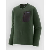 Patagonia R1 Air Crew Sweater treeline green