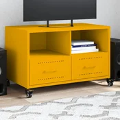 Vidaxl vidaXL TV stojalo gorčično rumeno 68x39x43,5 cm jeklo