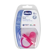 Chicco Varalica silikon 12+ 1/1 nežno roze, Pink