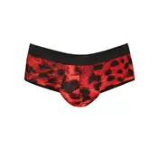 Muške sexy bikini gace Savage Jock, Crno-crvene