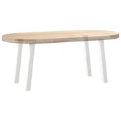 Vidaxl vidaXL Noge za klubsko mizico, 4 kosi, bele, 42 cm, jeklo