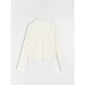 Sinsay - Bluza sa teksturnim dezenom - krem