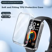 Binghong Zaštitno kucište za pametni sat + Zamenska narukvica za pametni sat za Huawei Band, Providna