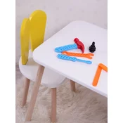 HANAH HOME Deciji sto i stolica Bunny One Chair Set Yellow White
