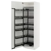 METOD Visoki element s izvlacnim fiokama, bela/Stensund bela, 60x60x200 cm