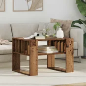 vidaXL Klubska miza Star les 66 x 49,5 x 45 cm Konstruiran les