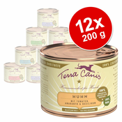 Varčno pakiranje Terra Canis 12 x 200 g - Mix 1: govedina z zelenjavo + puran z zelenjavo