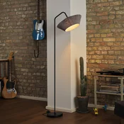 OSRAM Stojna svetilka Decor Stripes, siva, tekstil, E14 - Dnevna soba/jedilnica - temno siva - Tkanine/tekstil