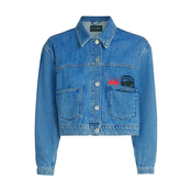 Karl Lagerfeld Prehodna jakna moder denim/roza/črna