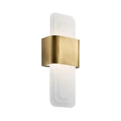 Kichler KL-SERENE-LED-W-NBR - LED zidna svetiljka SERENE LED/16W/230V mesing