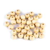 Lesene kroglice O10 mm - naravna svetloba (20 g)