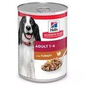 Hills Science Plan Adult pasja hrana, puran - pločevinka 370 g