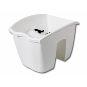 Prosperplast CROWN plastična ograja prsni koš bela 24x28cm